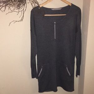 Sold ☀️Athleta Grey Sweater Dress